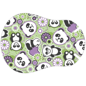 Pandas & flowers (10 stk.)