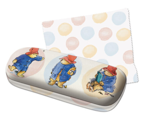 Brilleetui med Paddington Bear og matchende mikrofiber pudseklud