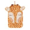 Gina Giraffe varmedunk fra Sass & Belle med blødt betræk i orange og gule nuancer.