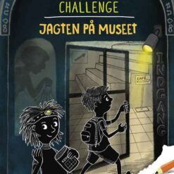 Forsiden af Escape Challenge: Jagten på Museet – Milla og Lex står foran et museum, klar til at løse gåder og stoppe tyven.