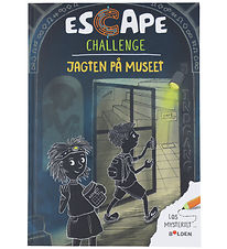 Forsiden af Escape Challenge: Jagten på Museet – Milla og Lex står foran et museum, klar til at løse gåder og stoppe tyven.