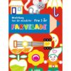 Forside af “Farvelade – malebog for de mindste” med farverige og enkle motiver til børn fra 3 år