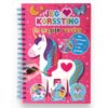 Forside af "Jeg elsker korssting: En magisk verden" – kreativ broderibog for børn med magiske motiver.