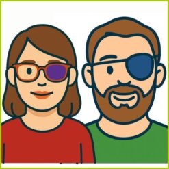 Øjenklapper af stof til voksne