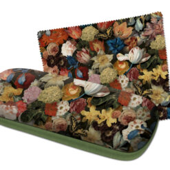 Brilleetui fra Bekking & Blitz med kunstmotiv med blomster.