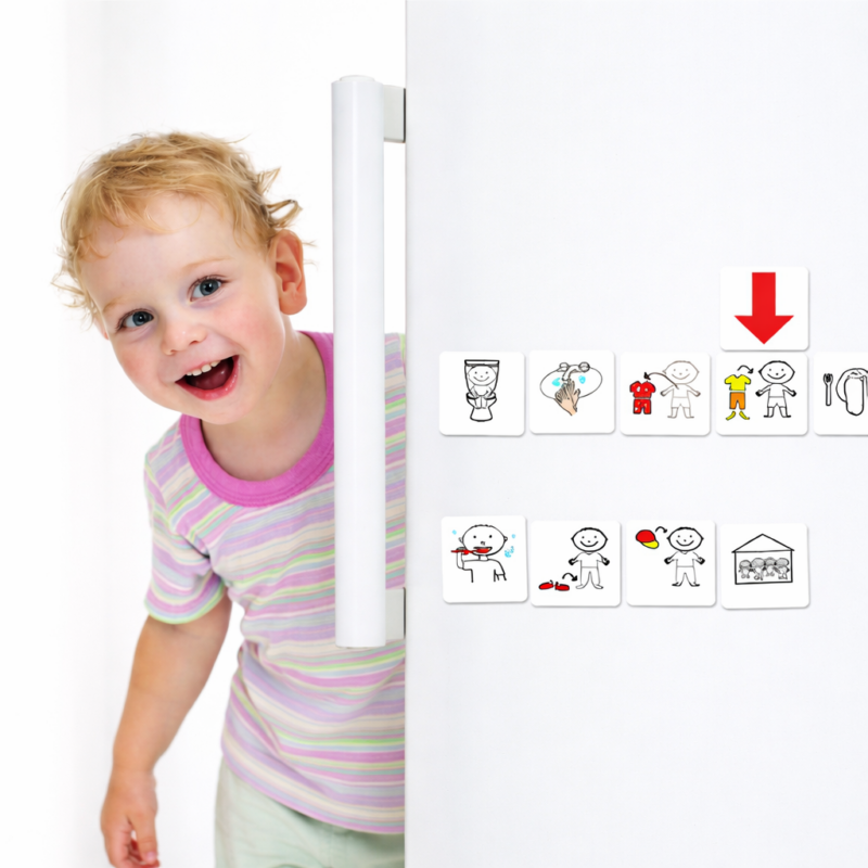 JAC5064-Magnetisk tavle til piktogrammer-paa koeleskab