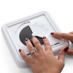 Time Timer Braille Medium sort Disk i haand 2