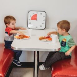 Time Timer Large JAC5109 front 15 min siden drenge spiser frokost