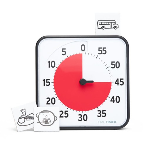 Time Timer Medium JAC5108 front straight 45 min with 3 bonus cards