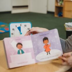 Time Timer Medium klassesaet blaa laesning