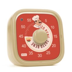 Gul Visuel timer til børn med kokke-tema. Fra Brain Stream. Tutto Bene