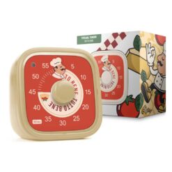 Gul Visuel timer til børn med kokke-tema. Fra Brain Stream. Tutto Bene