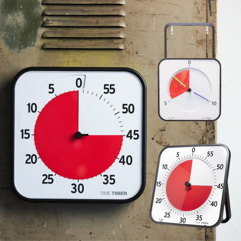 Banner - Vælg visuel timer efter placering – væghængt, fritstående eller magnetisk. Visuel timer til væg, bord eller magnetisk.