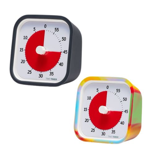 Time Timer MOD education grå og tie dye