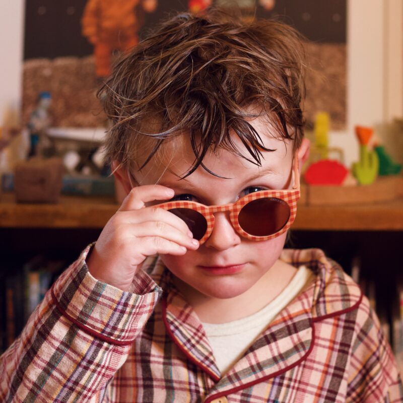 Børnesolbrille (Child) Grech & Co. sunset gingham GCO2243 Bæredygtigt
