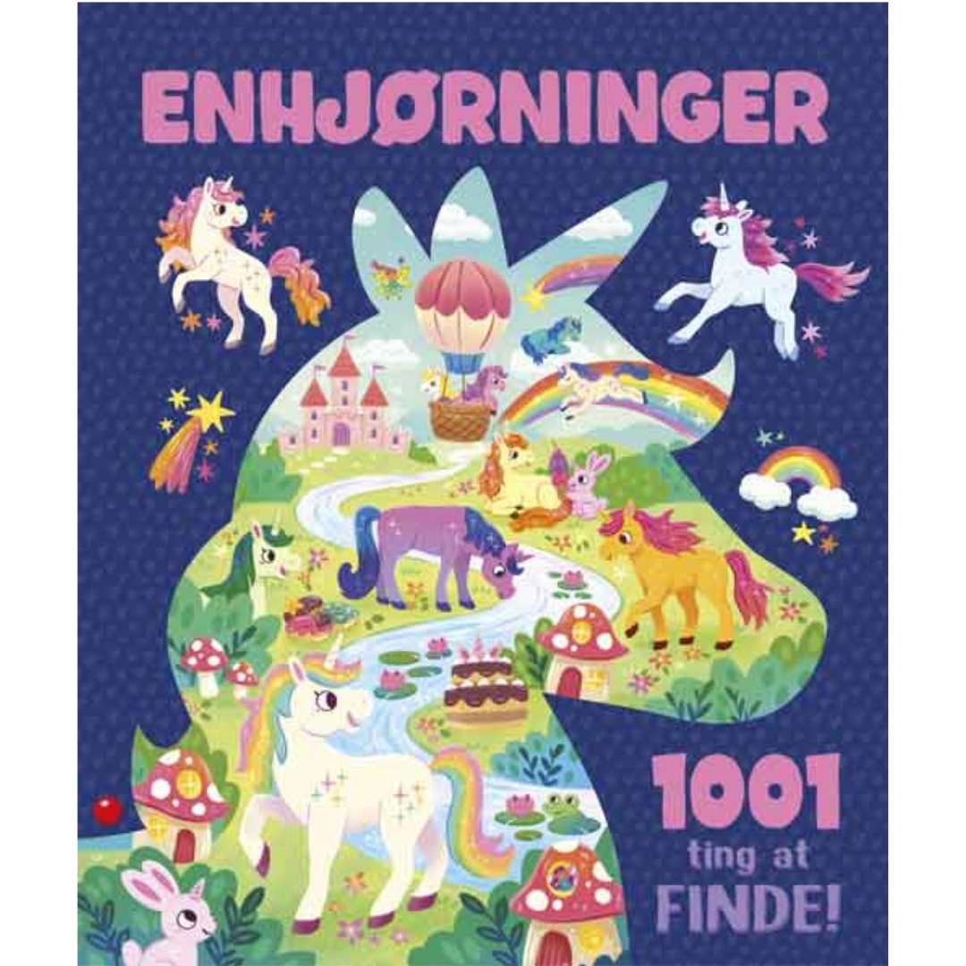 1001 ting at finde - Enhjørninger - Kig og find aktivitetsbog