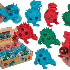Squeeze-dinosaur med glitter – ca. 9 cm